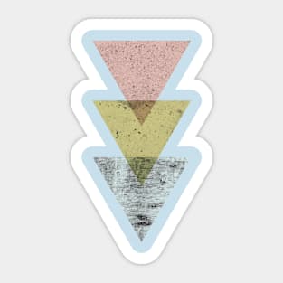 Mid Century Triangles Sticker